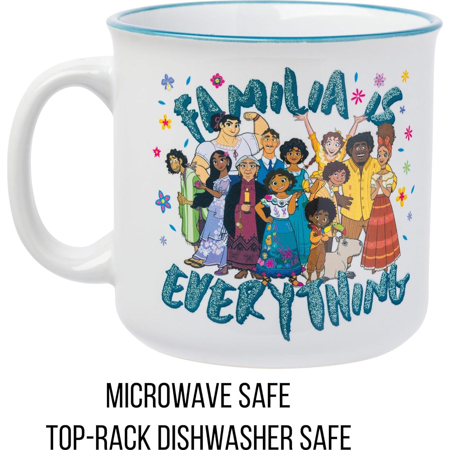 Taza Cerámica Glitter Disney Encanto 0.58 kg 20 oz