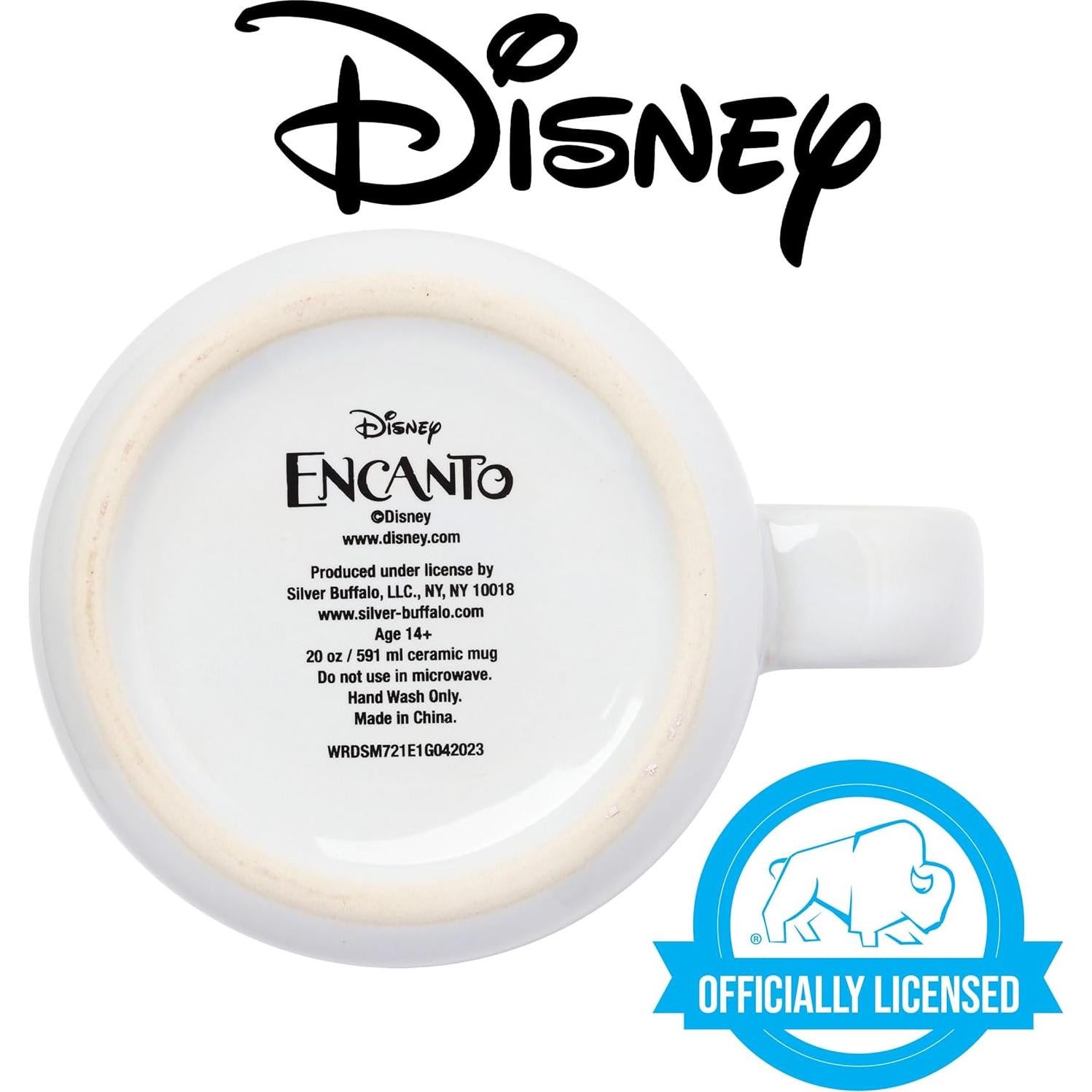 Taza Cerámica Glitter Disney Encanto 0.58 kg 20 oz