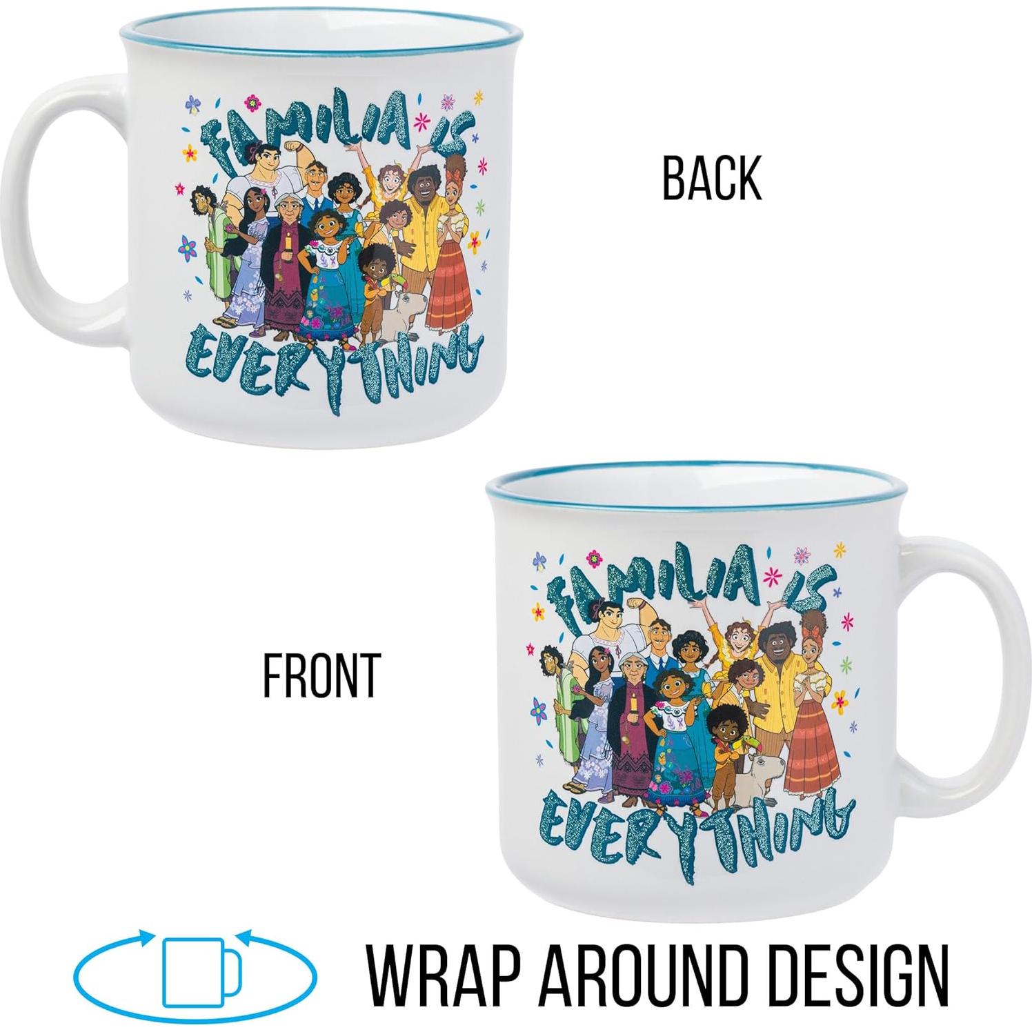 Taza Cerámica Glitter Disney Encanto 0.58 kg 20 oz