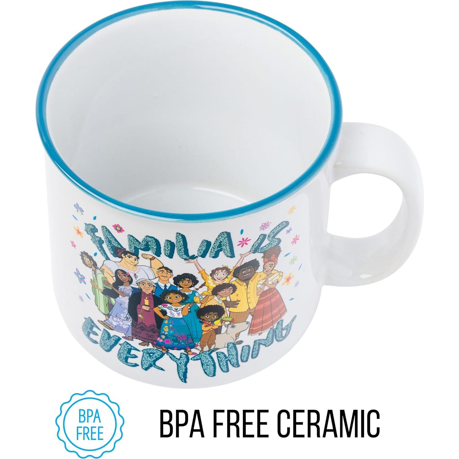 Taza Cerámica Glitter Disney Encanto 0.58 kg 20 oz