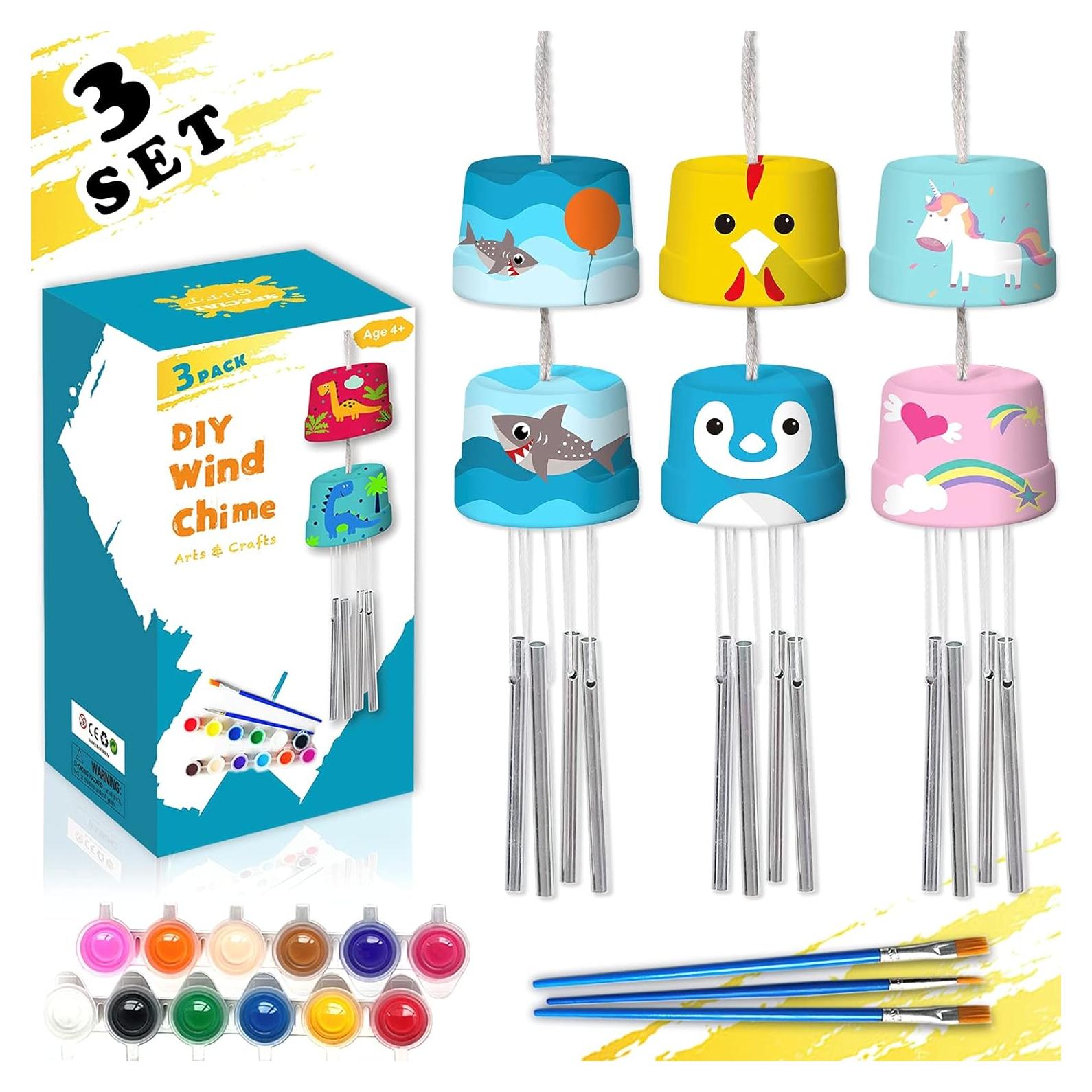 Kits de Campanas de Viento DIY HOSKO - 3 Juegos para Niños