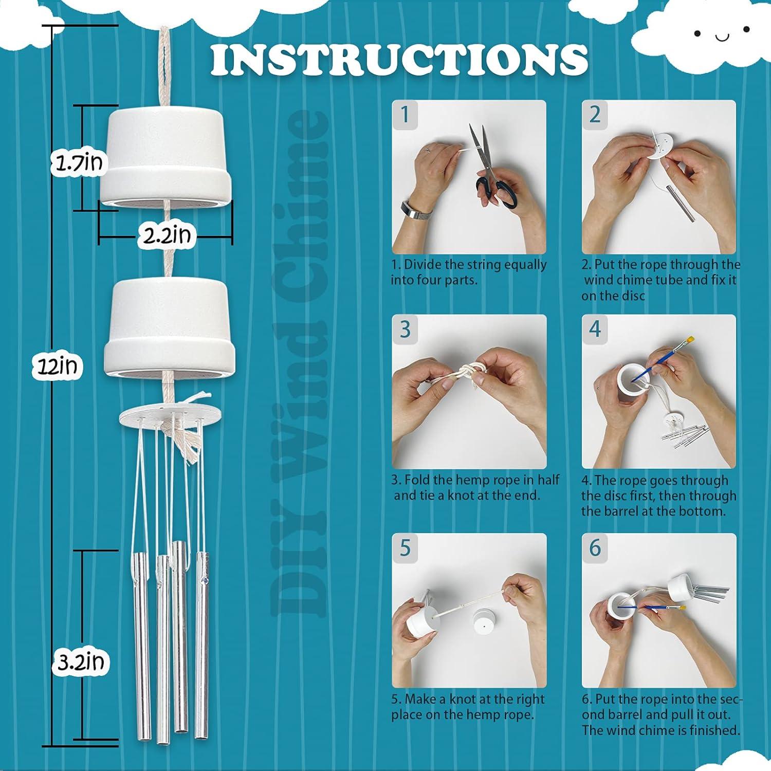 Kits de Campanas de Viento DIY HOSKO - 3 Juegos para Niños