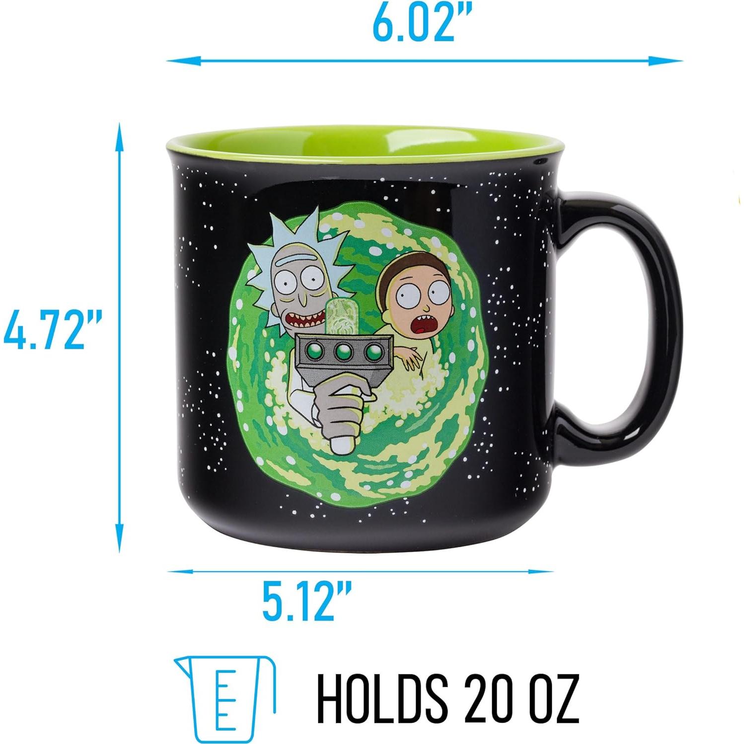 Taza de cerámica Silver Buffalo Rick y Morty 591 ml