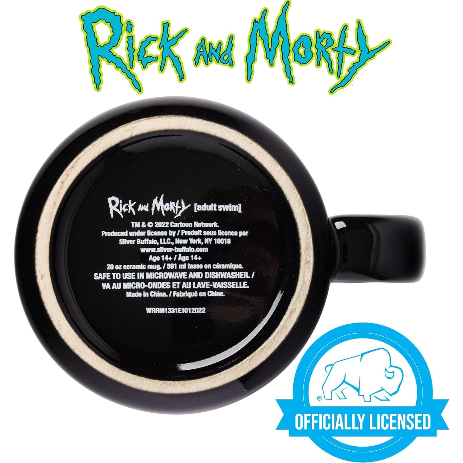 Taza de cerámica Silver Buffalo Rick y Morty 591 ml
