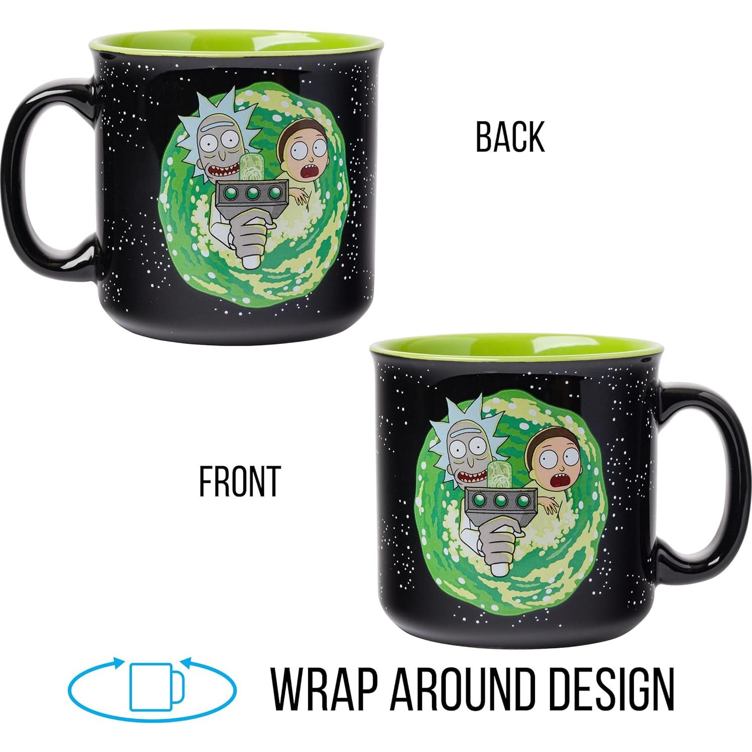 Taza de cerámica Silver Buffalo Rick y Morty 591 ml