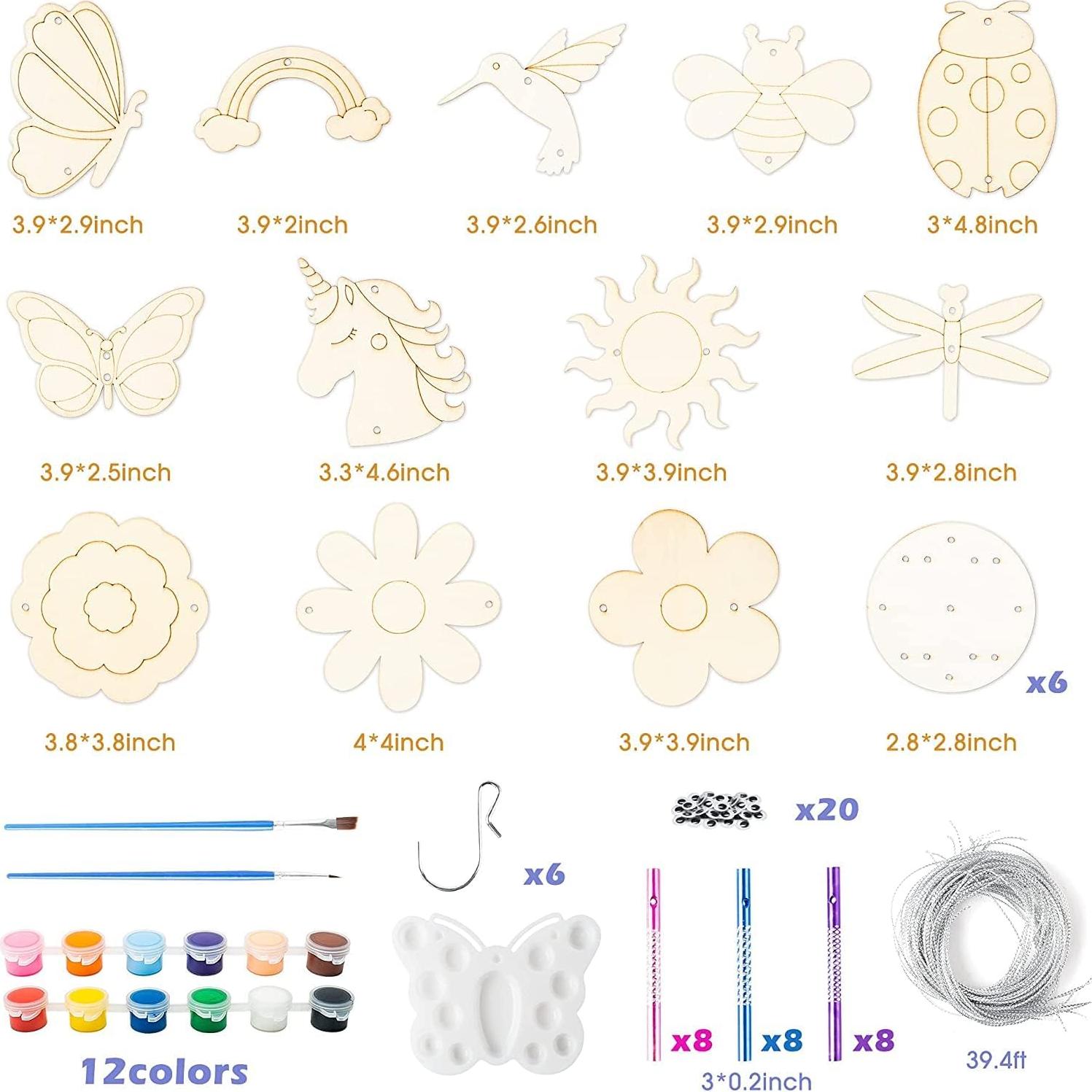 Kit de Campanas de Viento BeYumi para Niños DIY - 12 Piezas