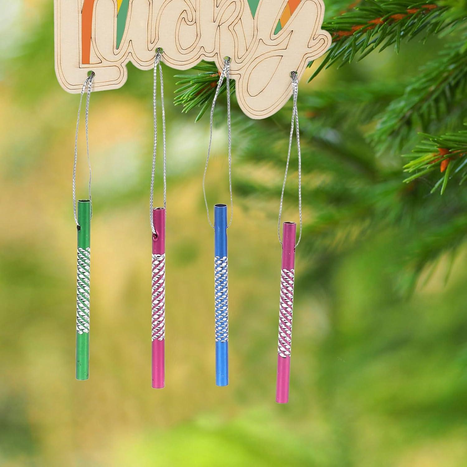 150 Tubos de Campana de Viento DIY Aluminio 8 cm Colores Mezclados