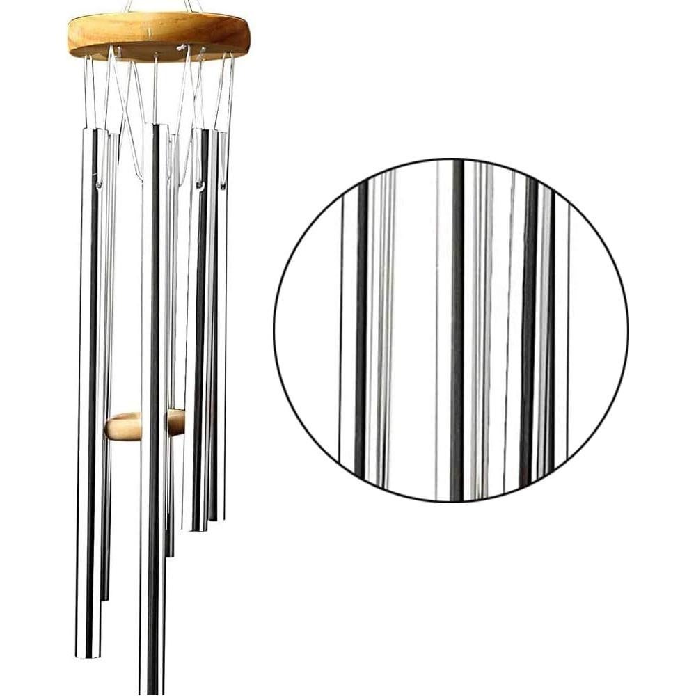 Kit de Campanas de Viento DIY 30 Pcs Aluminio Plata XIXILINRUIYUN