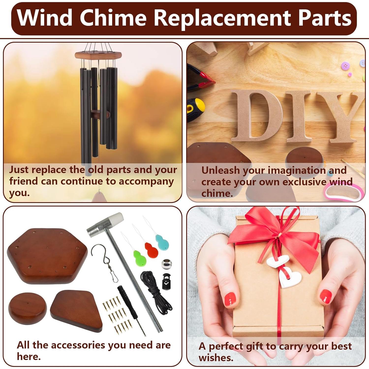 Kit de Piezas para Campanas de Viento SPNKMJUJ 28 PCS