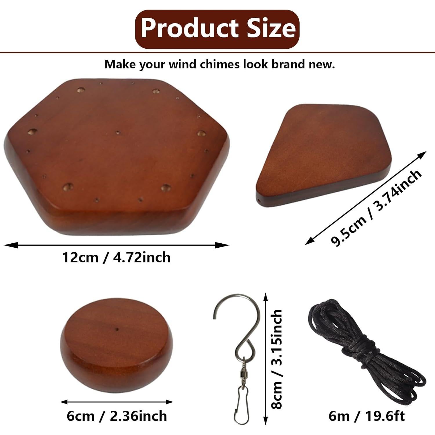 Kit de Piezas para Campanas de Viento SPNKMJUJ 28 PCS