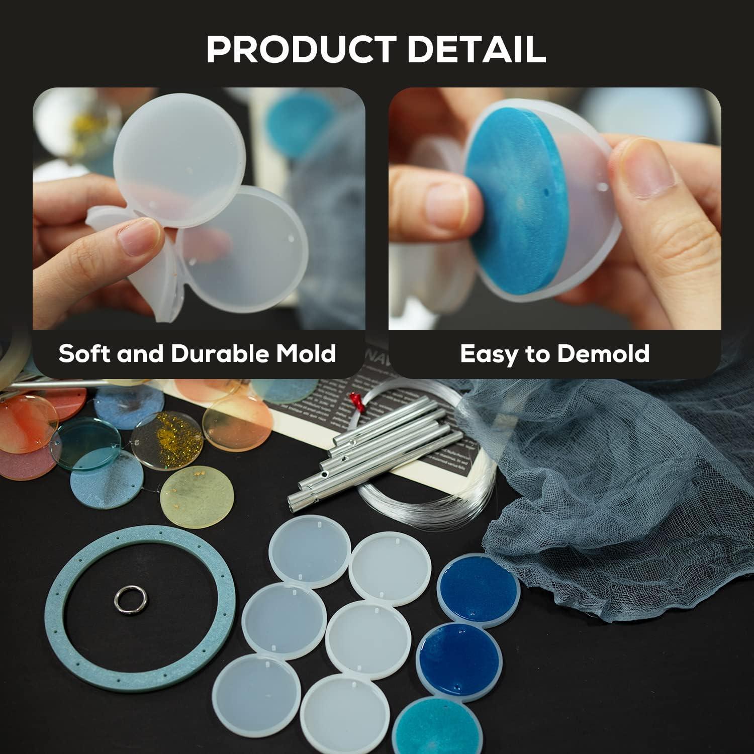 Kit de Moldes de Silicona Temlum para Campanas de Viento