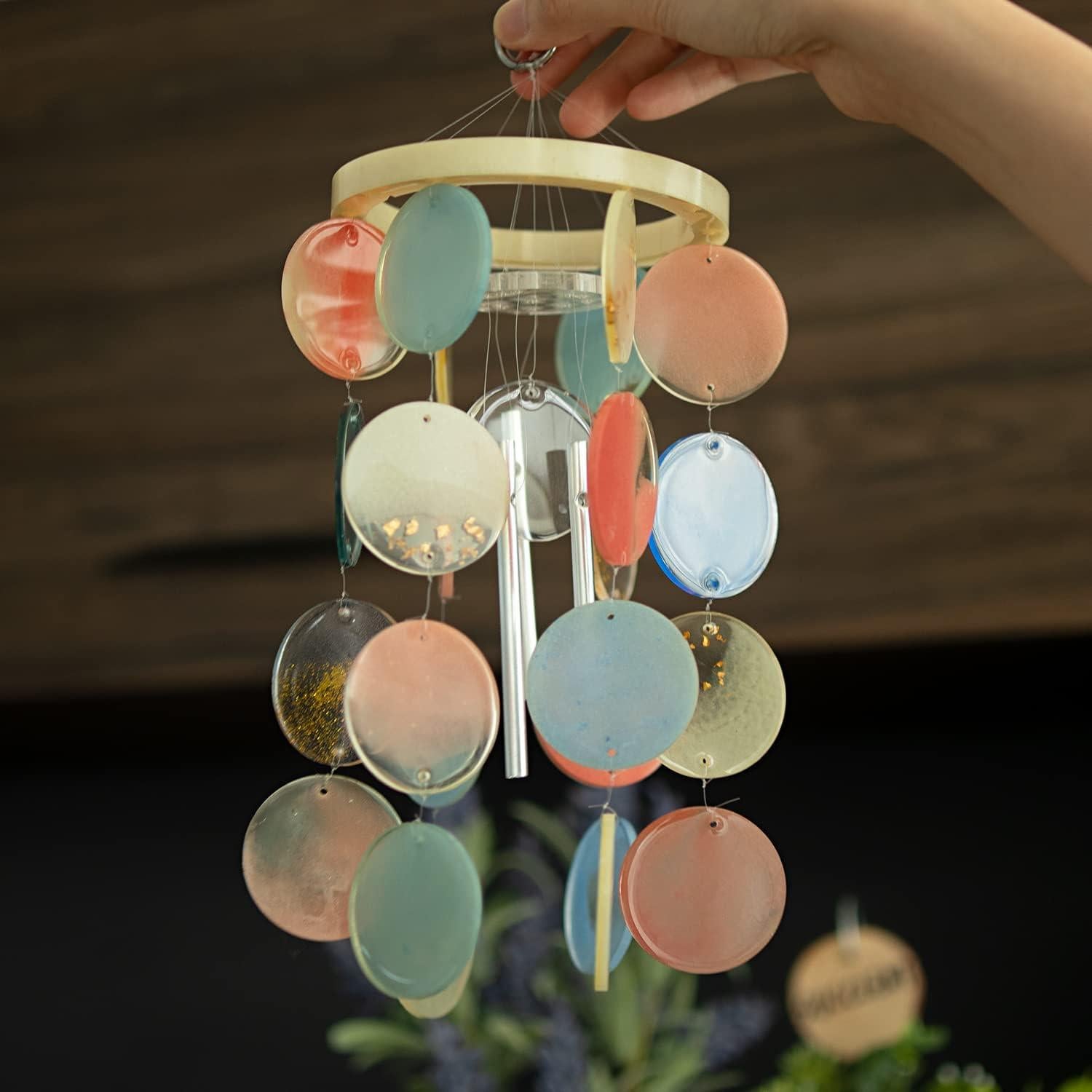 Kit de Moldes de Silicona Temlum para Campanas de Viento