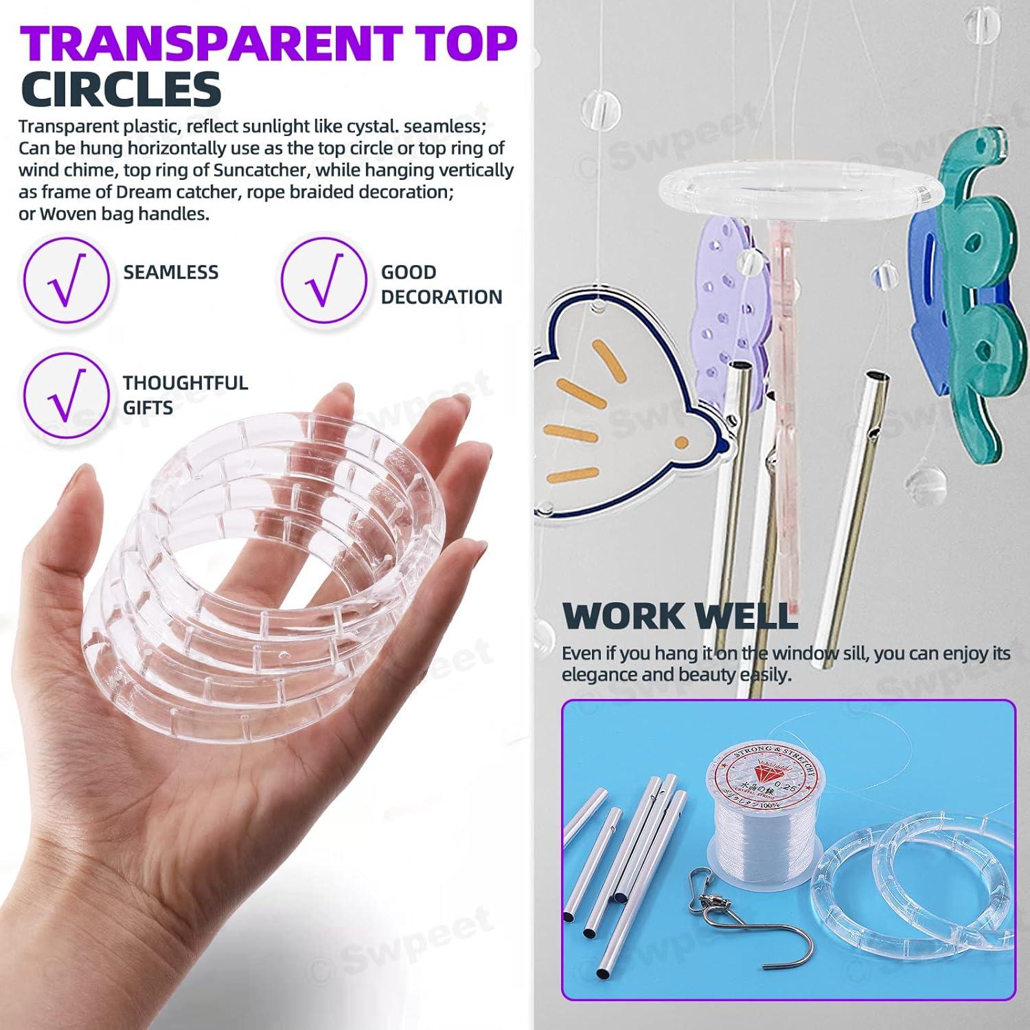 Kit de Campanas de Viento Swpeet 60 Piezas con Cable 91m