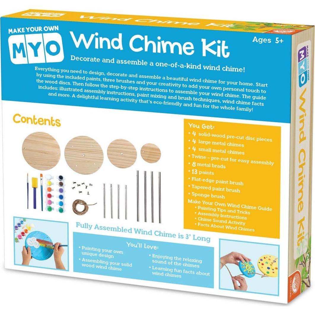 Kit de Campana de Viento MindWare - Incluye Pintura y Pinceles