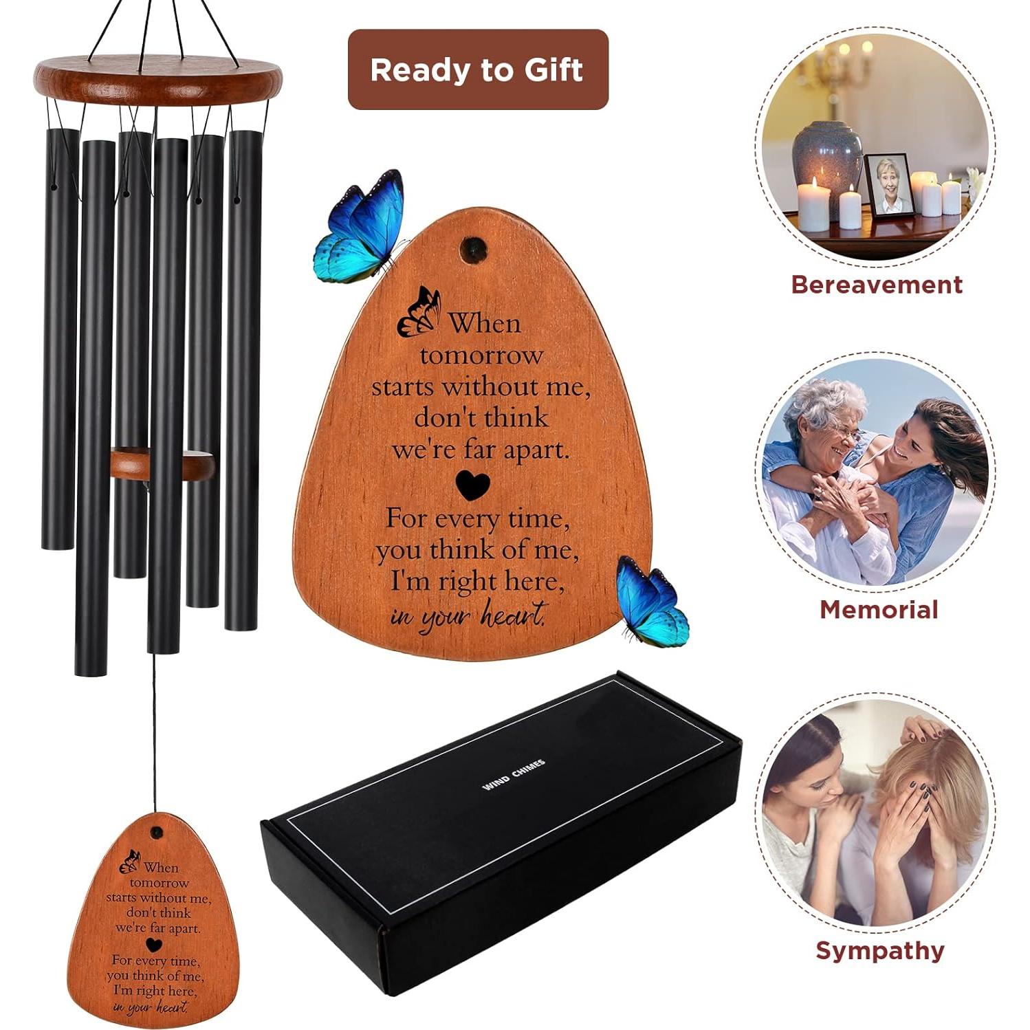 Campana de Viento Conmemorativa JOBOSI 25 cm Mariposa