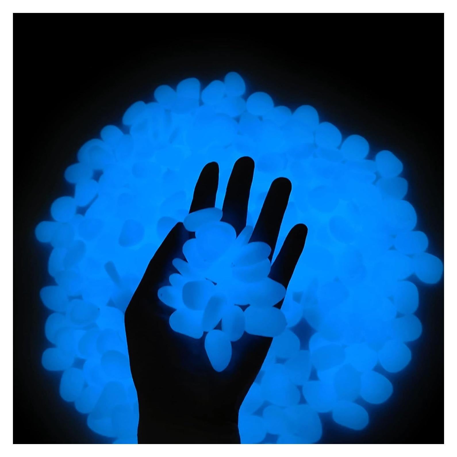 Piedras Brillantes GloCarnival 300 pcs Azules Luminiscentes