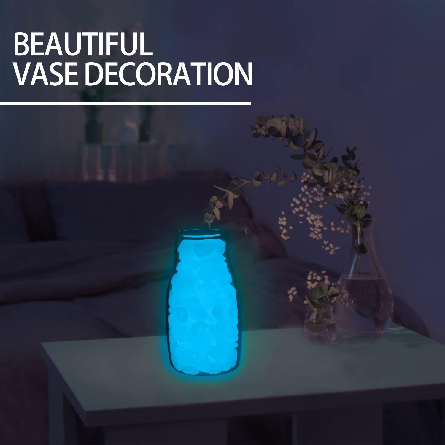 900 Piedras Brillantes en la Oscuridad Oubest 1.4 cm - Blanco