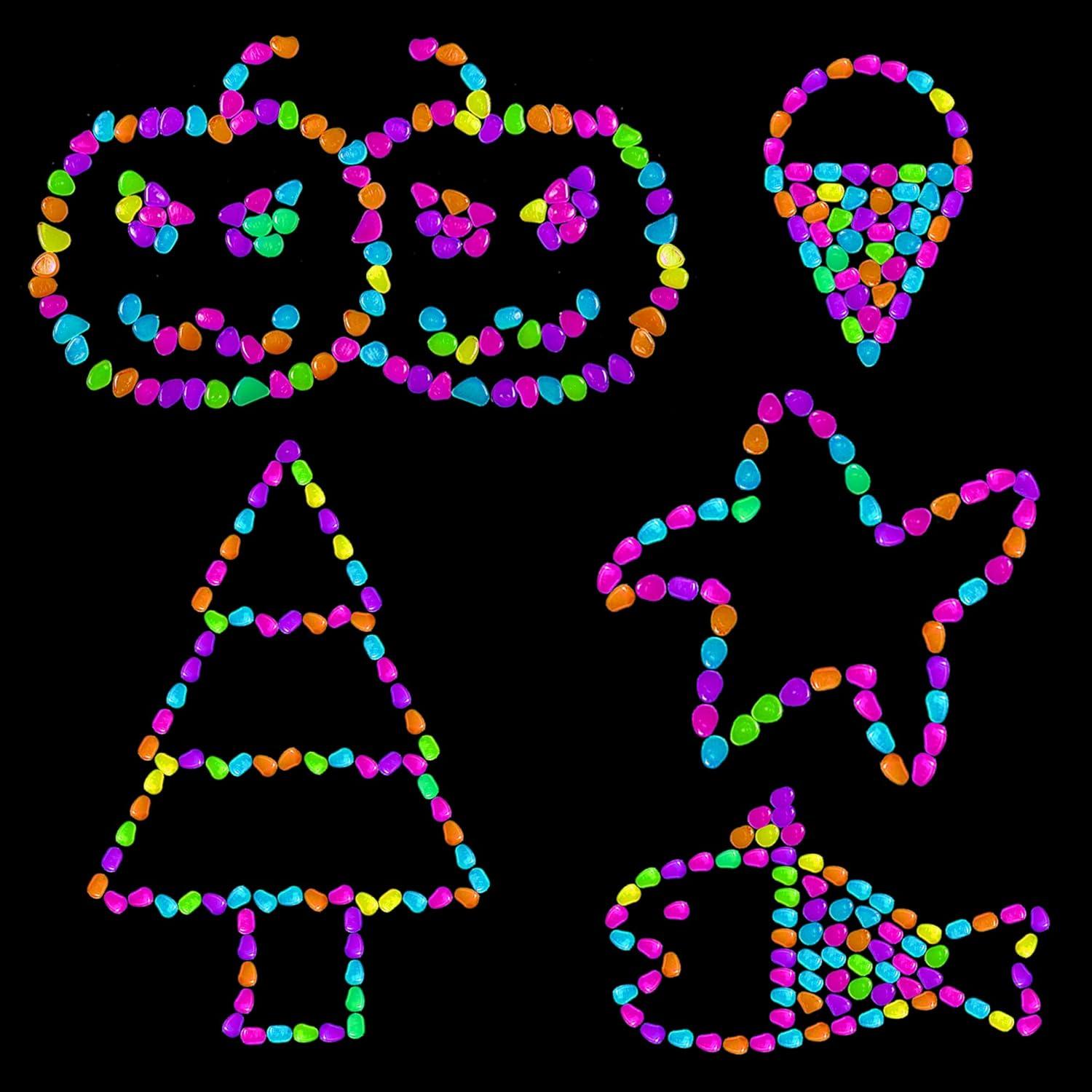 150 Piedras Luminiscentes Multicolor OSOPOLA para Decoración