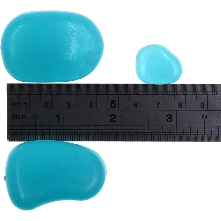 20 Piezas de Piedras Brillantes QTTLLI para Jardín 4.5cm