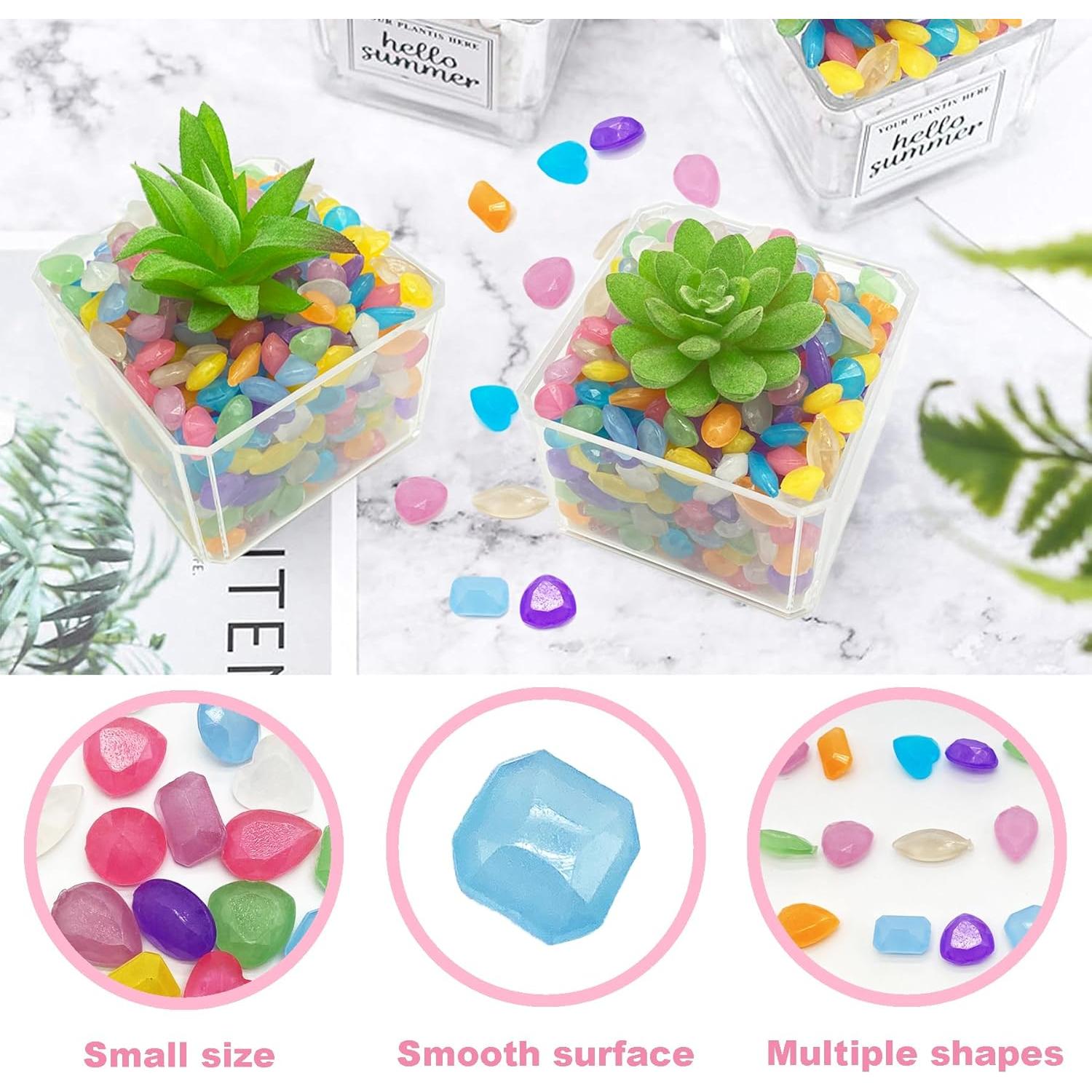 1000 Piedras Brillantes Luminosas para Jardín Kaiyuan