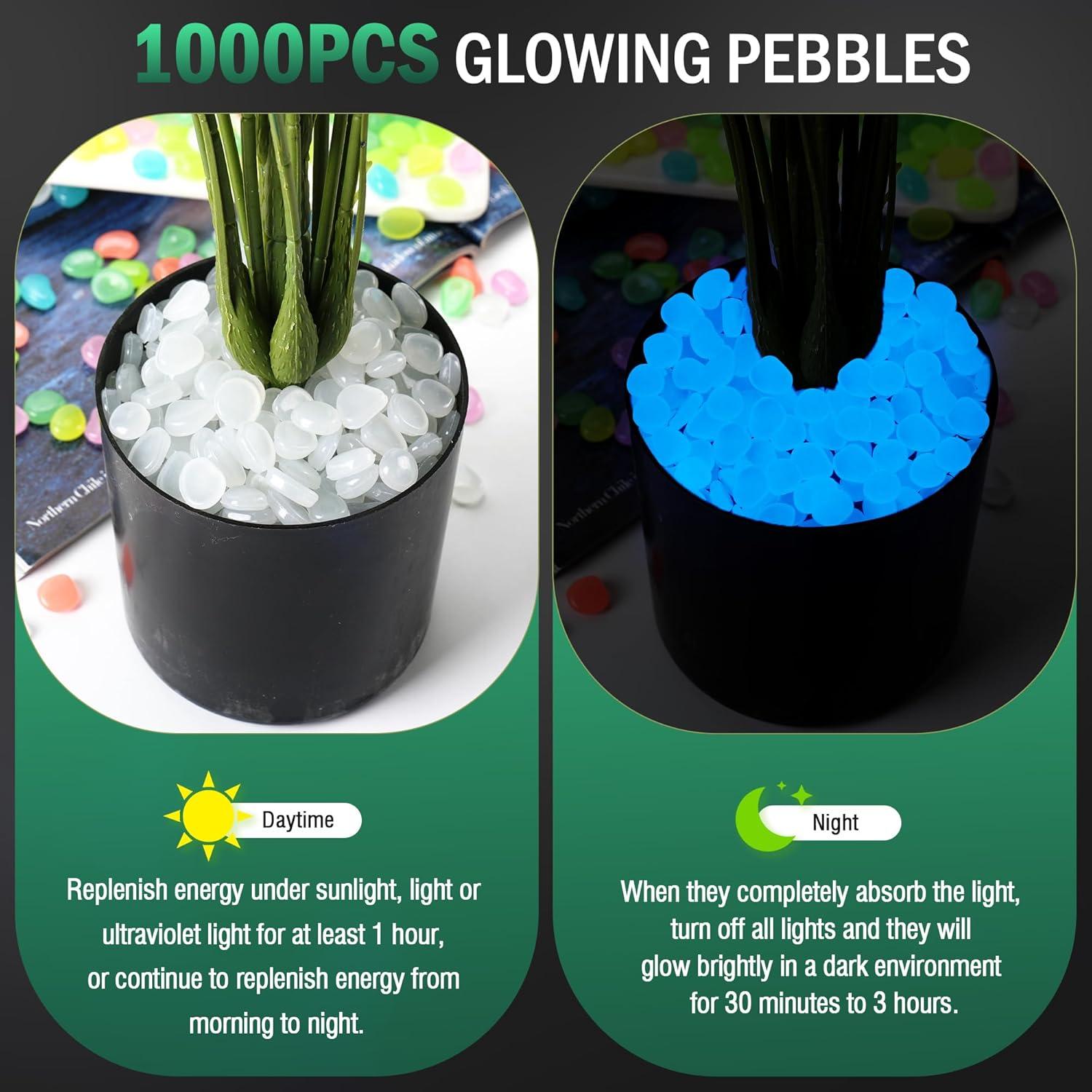 Piedras Luminiscentes para Jardín Oun Nana 1000 PCS 1.27 cm