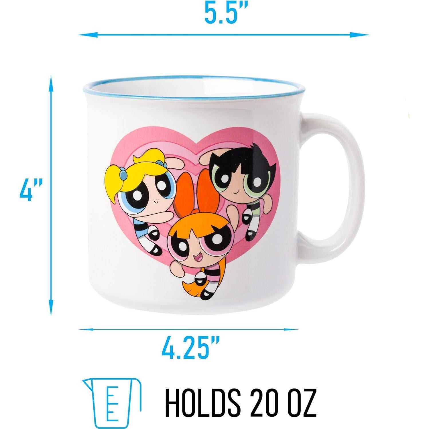 Taza Camper Cerámica Silver Buffalo Chicas Superpoderosas 591ml