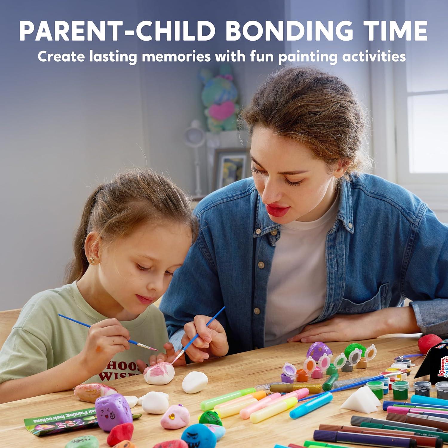 Kit de Pintura de Piedras JOYIN - Manualidades Brillantes 10 Piezas