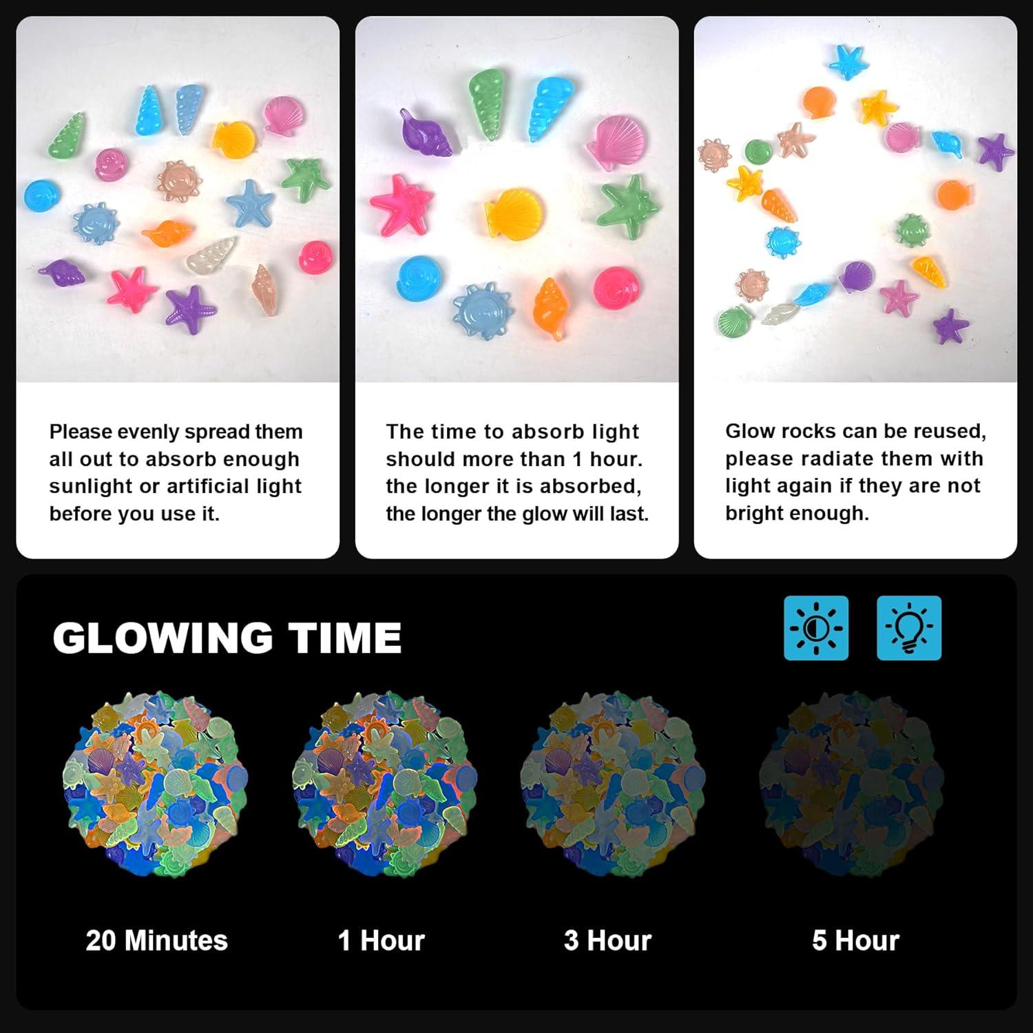 Piedras Brillantes en la Oscuridad Kaiyuan Dinastía 100pc