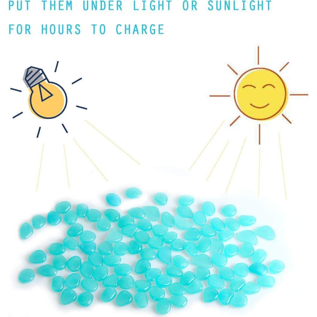 Piedras Luminosas 550 Pcs 1.09 kg Grava Decorativa Ecológica