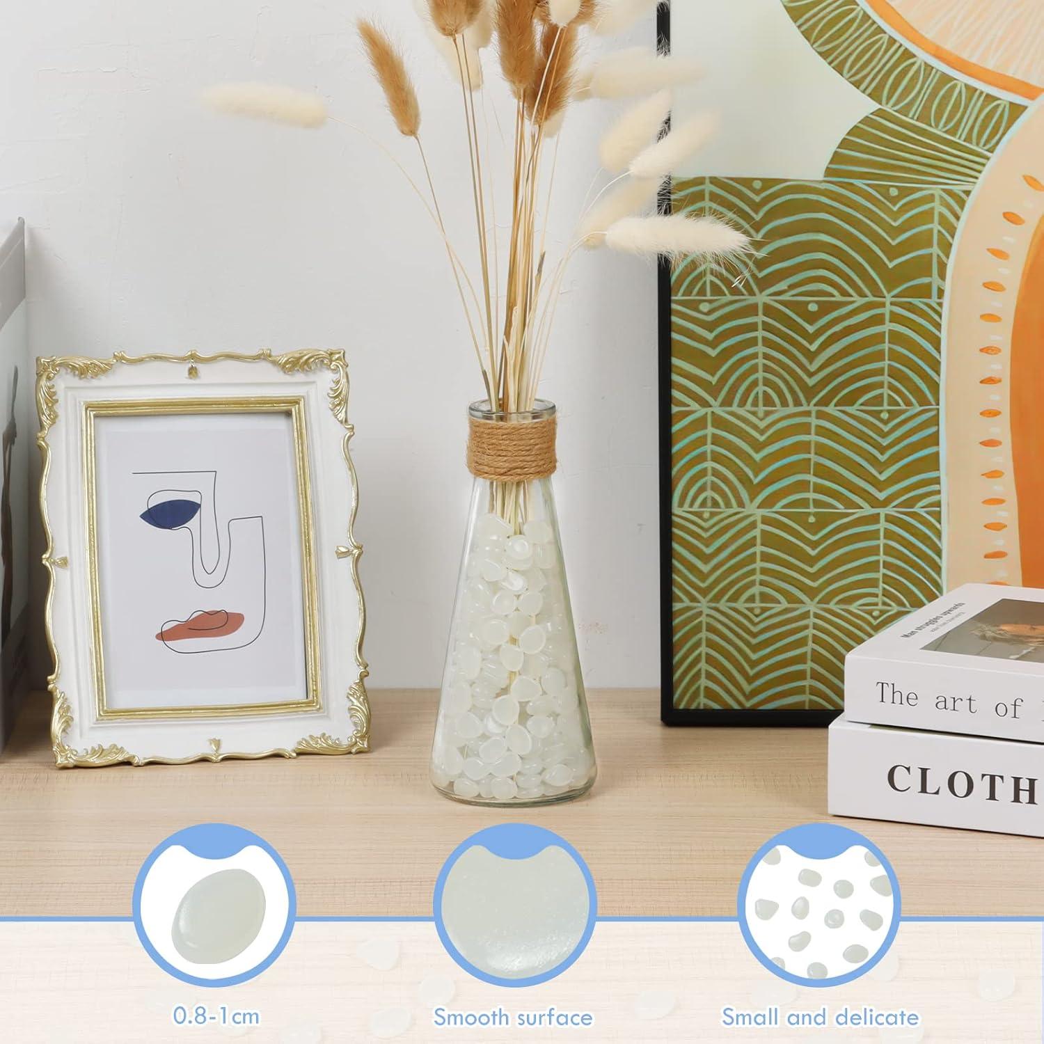 600 Piedras Luminiscentes Decorativas Dinastía Kaiyuan Blancas