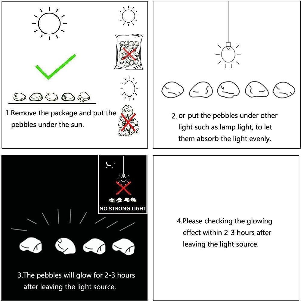 Piedras Brillantes Rosa para Jardín y Acuario - 150 Piezas 2-3 cm