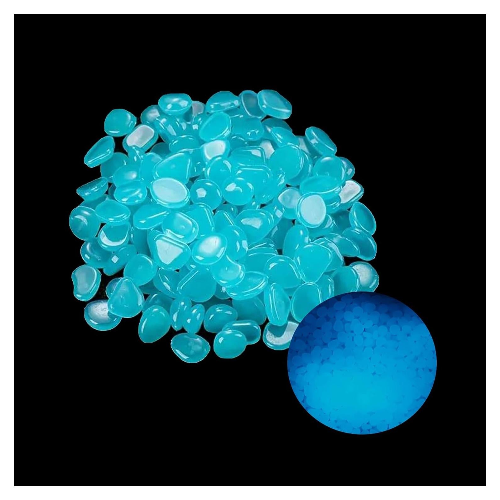 100 Piedras Brillantes Luminiscentes para Jardín Mzekgxm