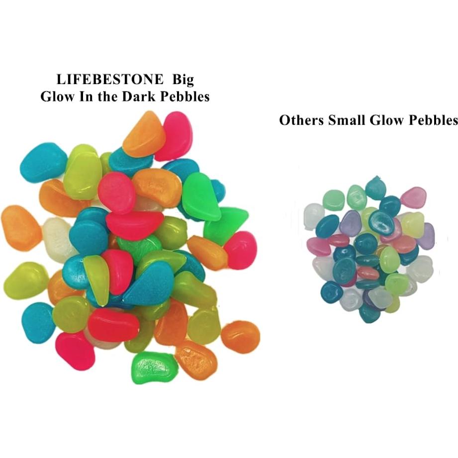 Rocas Brillantes Multicolor LIFEBESTONE para Acuarios 150 Pcs