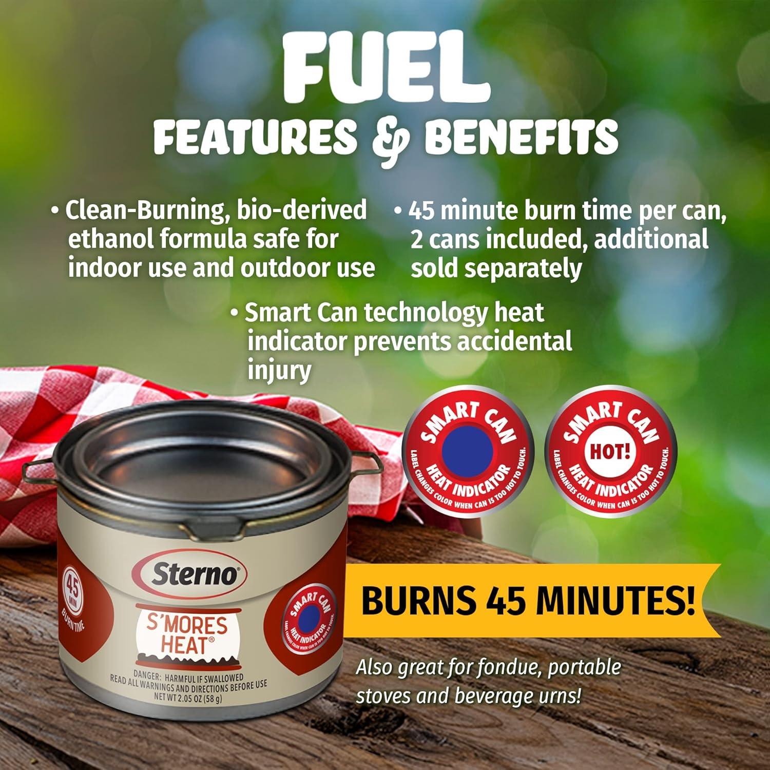 Latas de Combustible de Etanol Sterno S'mores - Paquete de 6