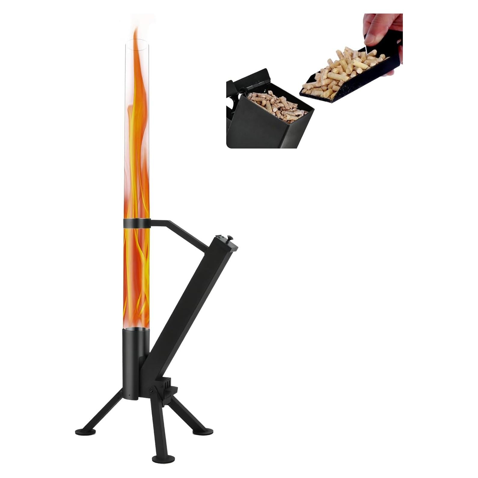 Estufa de Pellets CHARMELEON WMHL01-2 Negra Mate 5.44kg