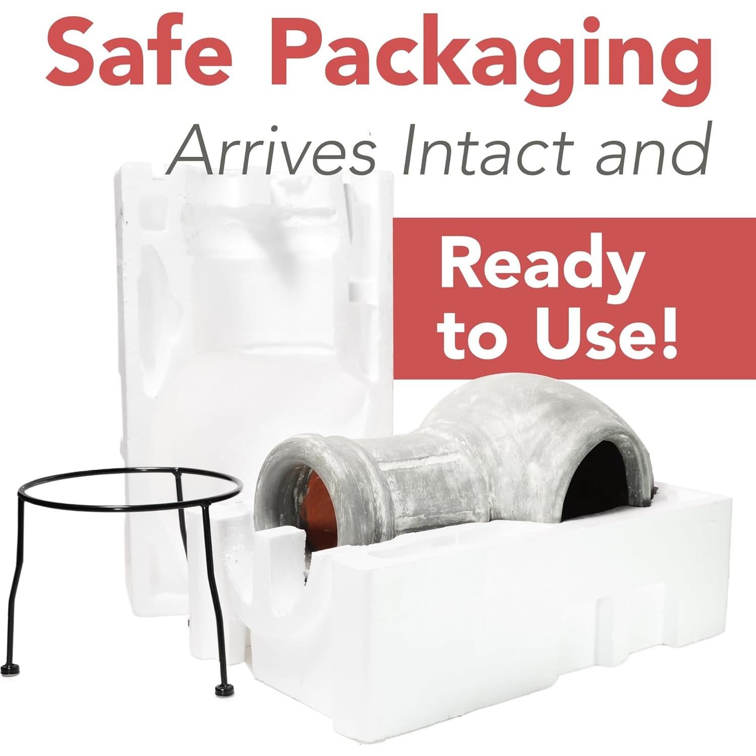 Chimenea Exterior Pequeña Wiosi Gris de Arcilla 30.48x68.58cm