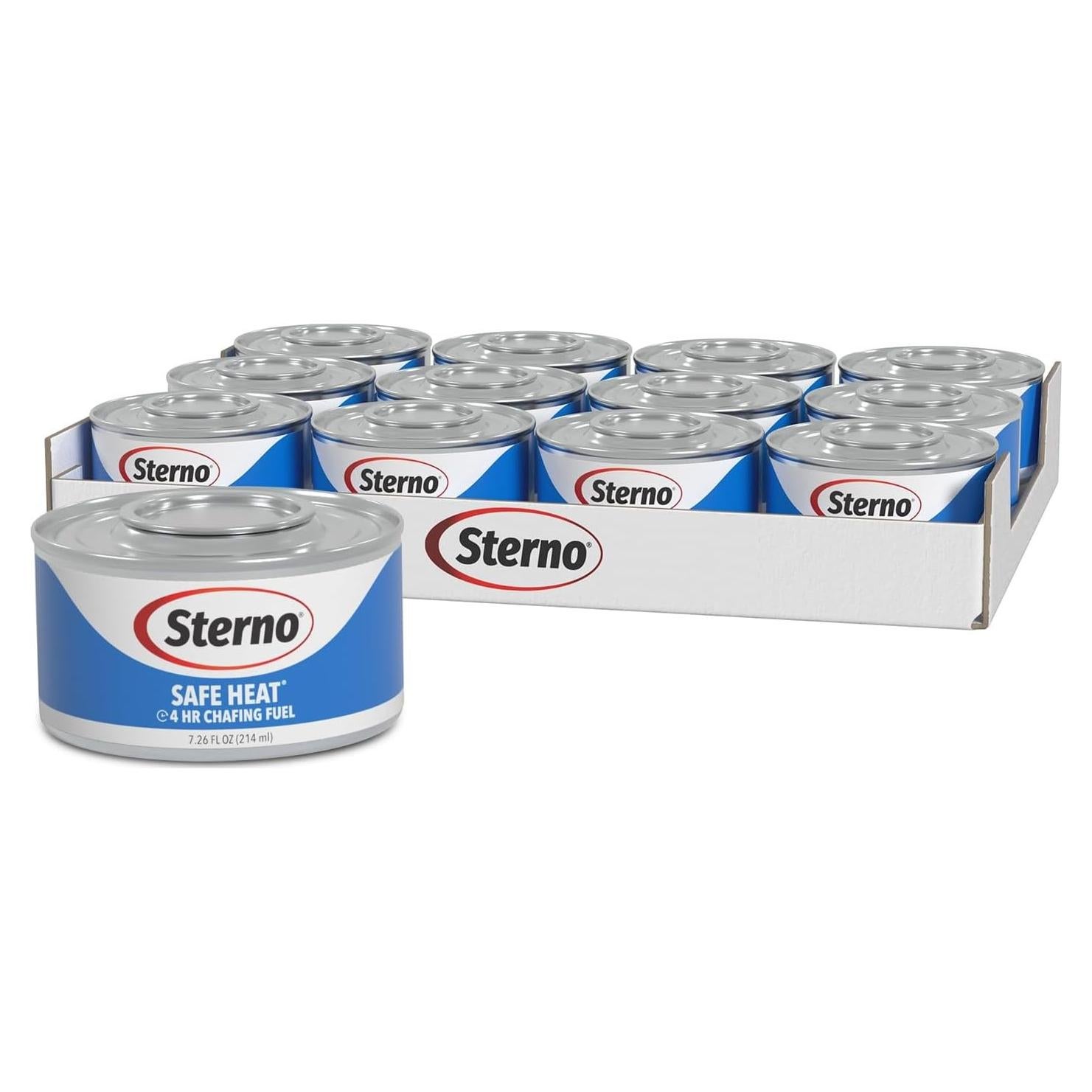 Latas de Combustible Sterno 12 Unidades - Quema 4 Horas