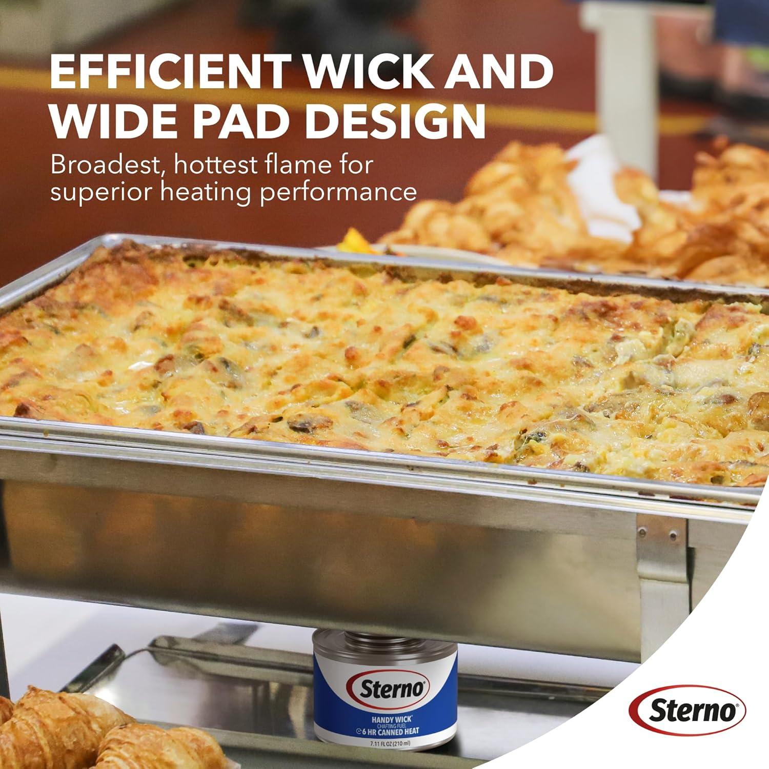 Latas de Combustible Sterno Handy Wick - Paquete de 12, 6 Horas