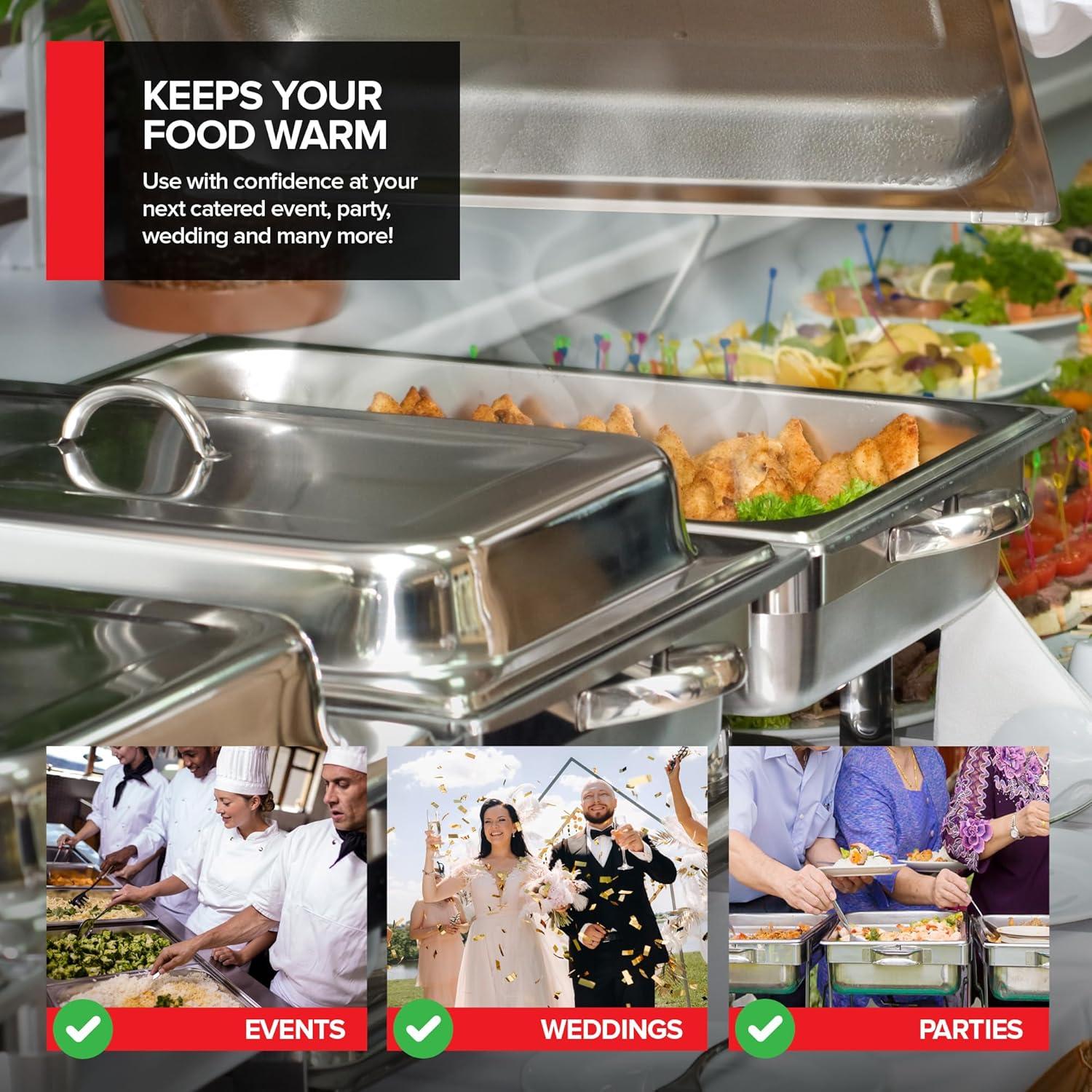 Calentadores de Comida Stock Your Home - Paquete de 3, 6 Horas