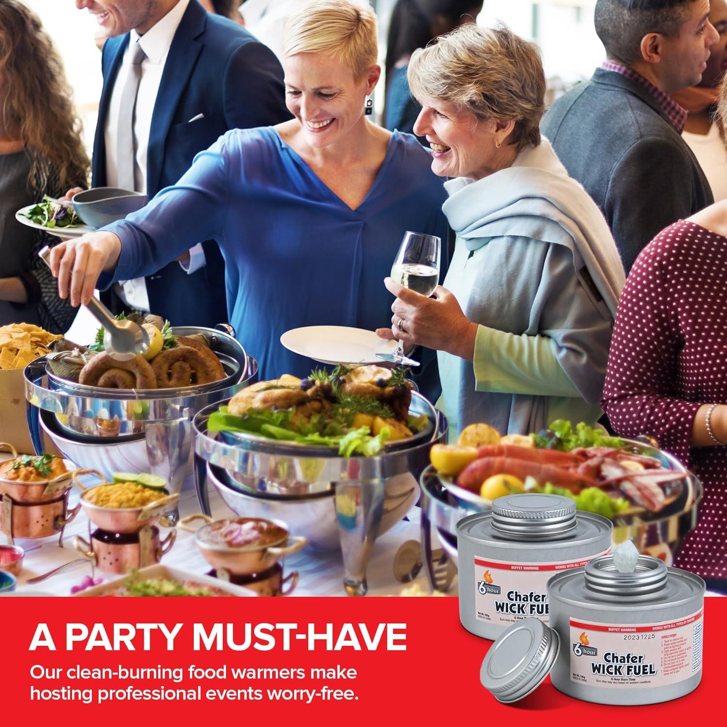 Calentadores de Comida Stock Your Home - Paquete de 3, 6 Horas