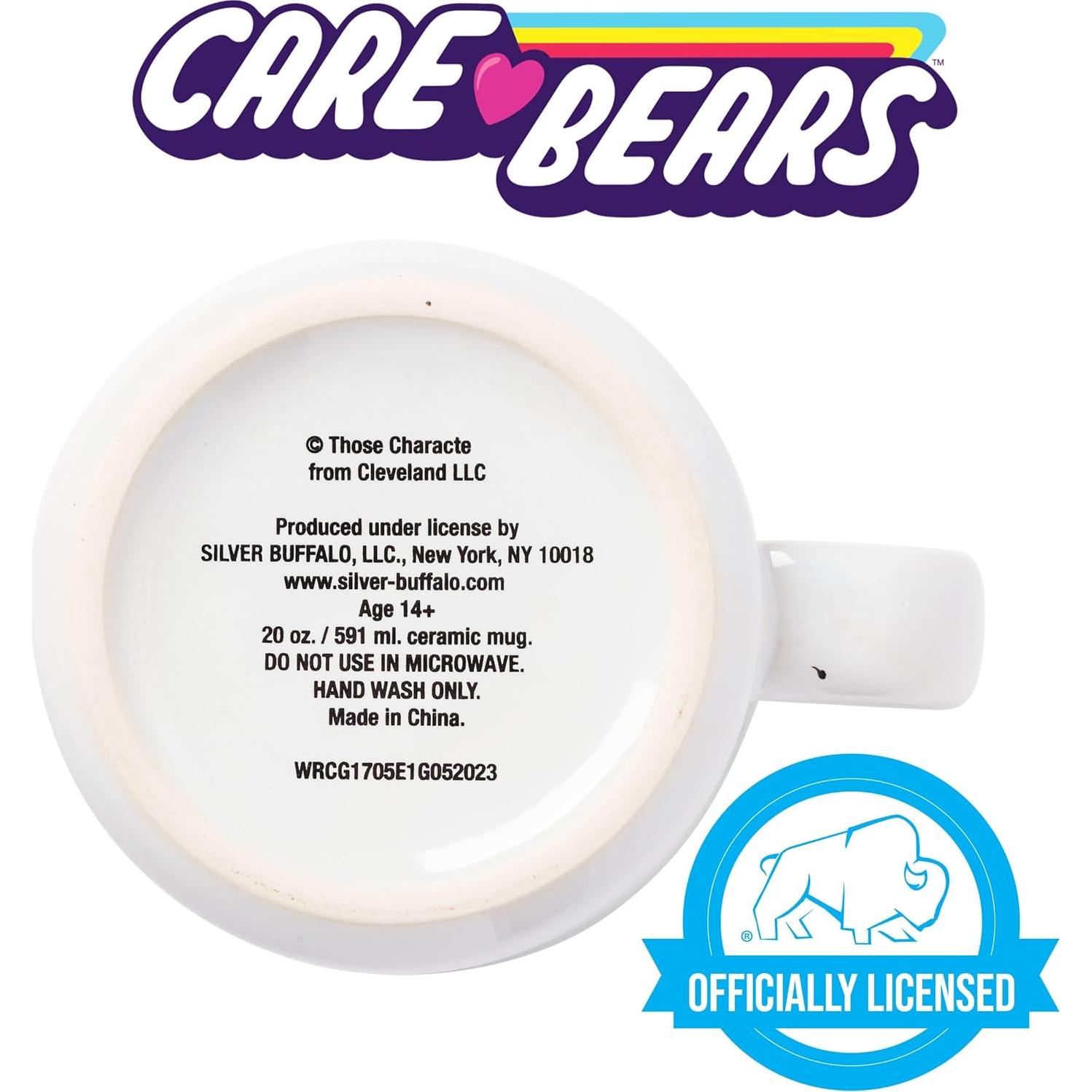 Taza Camper Cerámica Care Bears Corazón Arcoíris 0.57 kg