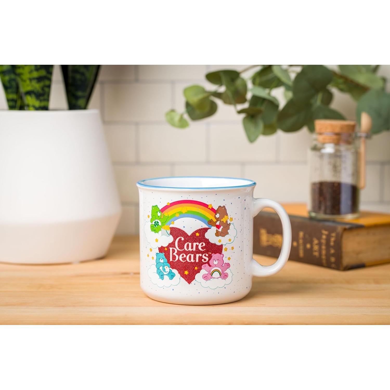 Taza Camper Cerámica Care Bears Corazón Arcoíris 0.57 kg