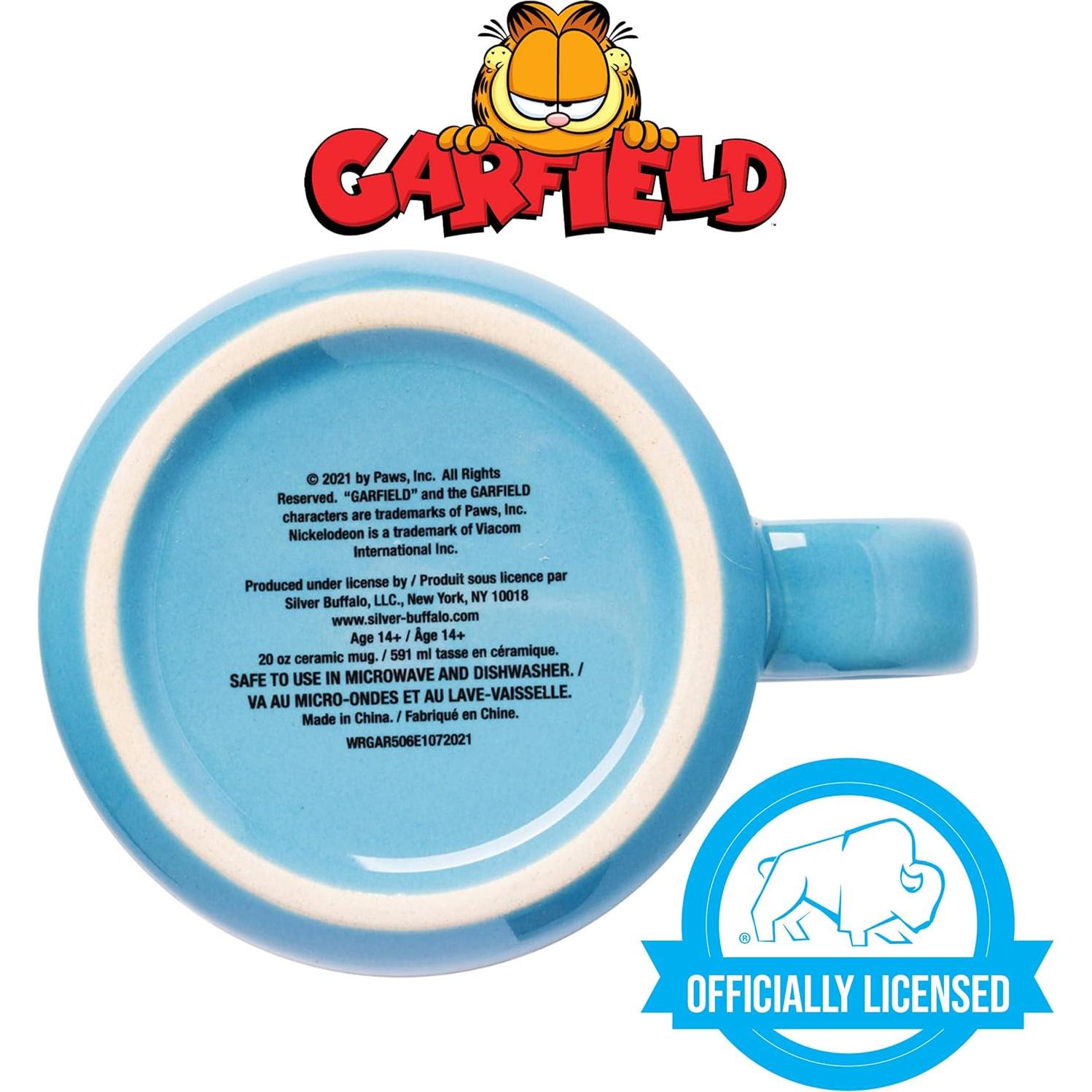 Taza de Cerámica Silver Buffalo Garfield 591 ml Colorida