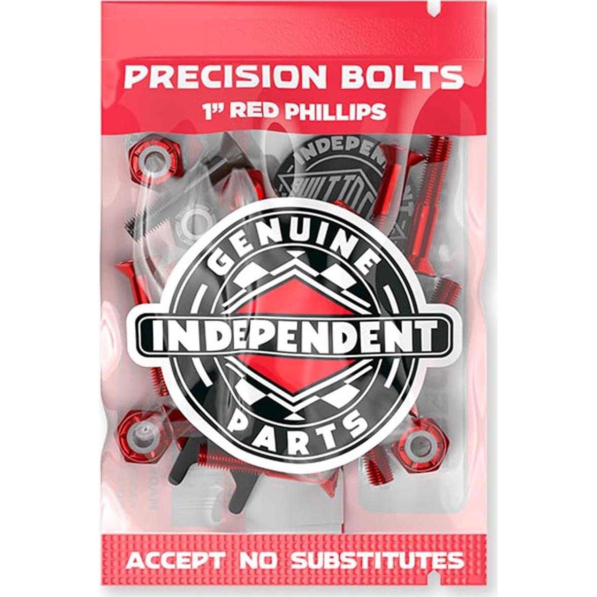 Hardware Phillips Independiente 2.54 cm Rojo/Negro