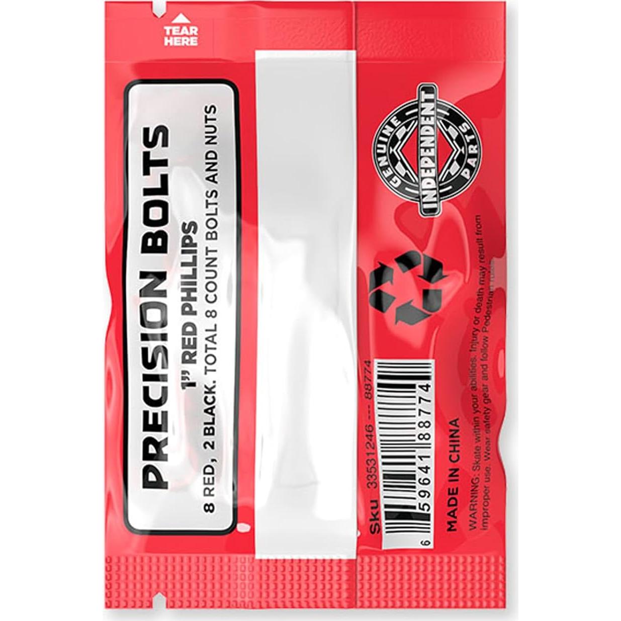 Hardware Phillips Independiente 2.54 cm Rojo/Negro