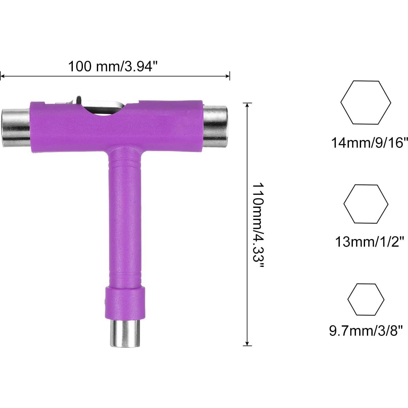 Herramienta Multifuncional para Patineta PATIKIL en T con Destornillador