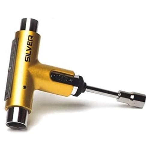 Herramienta de Patinaje Multiusos Silver Dorada Metálica