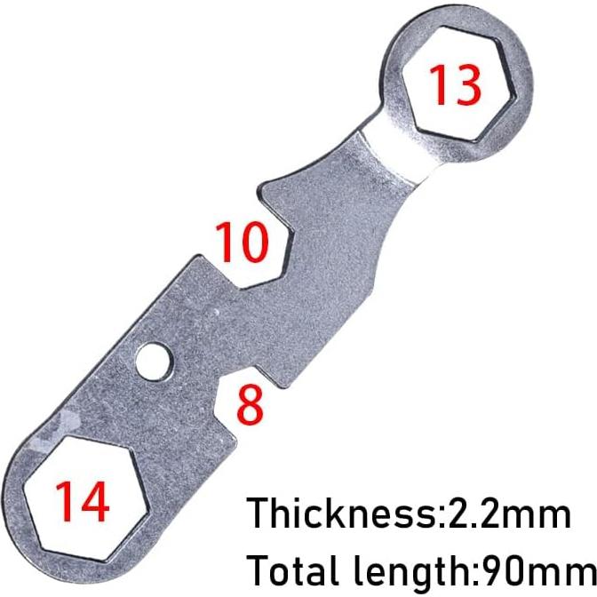 Paquete de 6 Llaves de Patineta SquEqu Universal 90mm