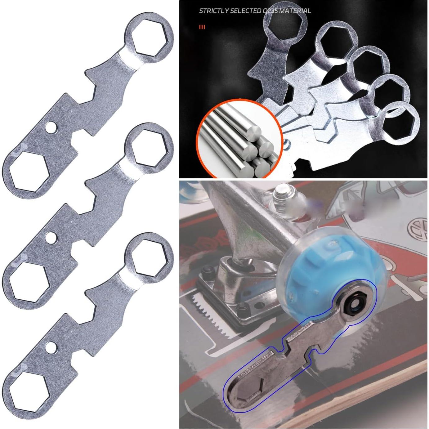 Paquete de 6 Llaves de Patineta SquEqu Universal 90mm