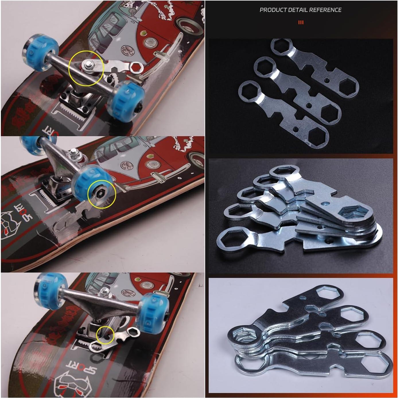 Paquete de 6 Llaves de Patineta SquEqu Universal 90mm